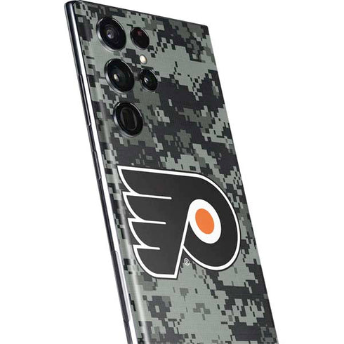 NHL Philadelphia Flyers Camo Galaxy S22 Ultra Skin