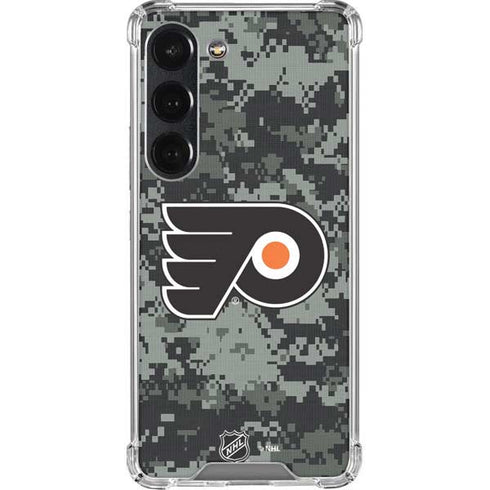 NHL Philadelphia Flyers Camo Galaxy S23 Clear Case