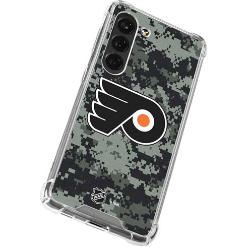 NHL Philadelphia Flyers Camo Galaxy S23 Clear Case