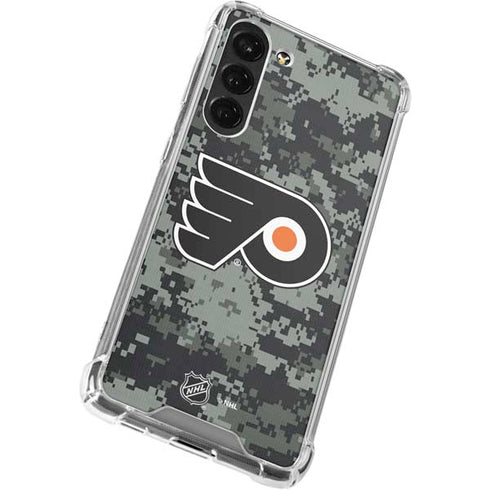 NHL Philadelphia Flyers Camo Galaxy S23 Plus Clear Case