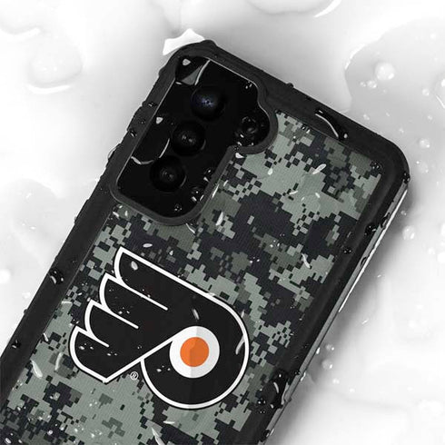 NHL Philadelphia Flyers Camo Galaxy S23 Plus Waterproof Case