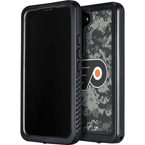 NHL Philadelphia Flyers Camo Galaxy S23 Waterproof Case