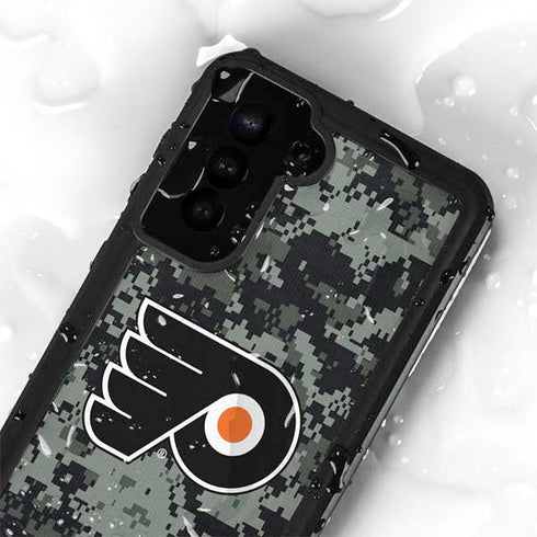 NHL Philadelphia Flyers Camo Galaxy S23 Waterproof Case
