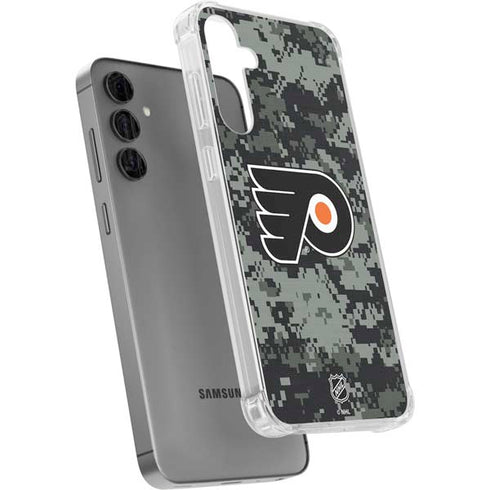 NHL Philadelphia Flyers Camo Galaxy S24 Plus Clear Case