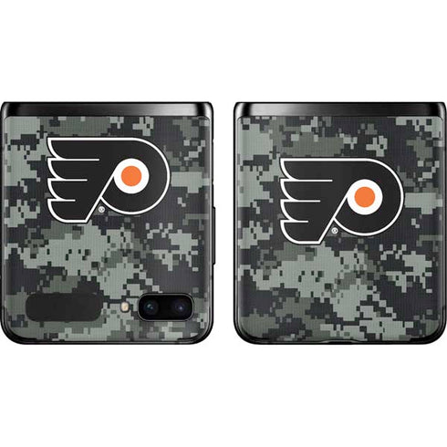 NHL Philadelphia Flyers Camo Galaxy Z Flip Skin