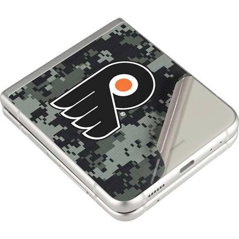 NHL Philadelphia Flyers Camo Galaxy Z Flip3 5G Skin