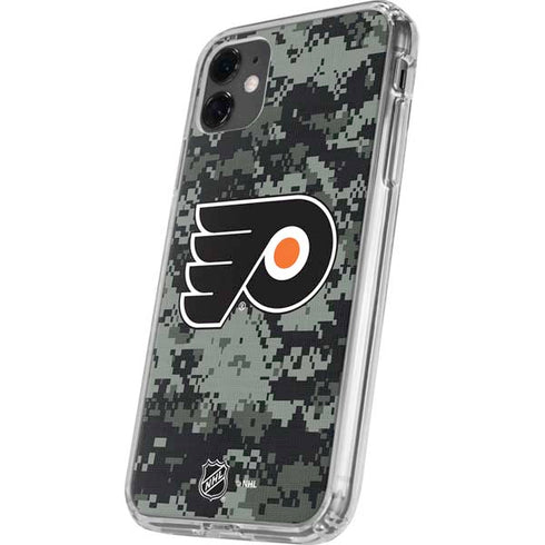 NHL Philadelphia Flyers Camo iPhone 11 Clear Case