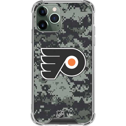 NHL Philadelphia Flyers Camo iPhone 11 Pro Max Clear Case