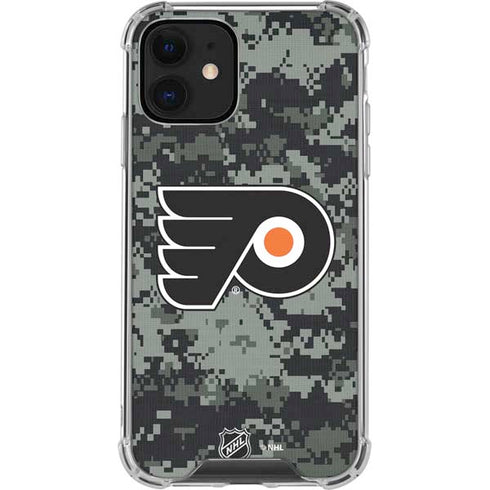 NHL Philadelphia Flyers Camo iPhone 12 Clear Case