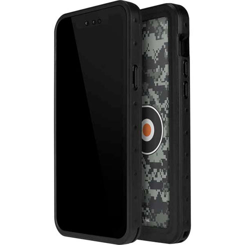 NHL Philadelphia Flyers Camo iPhone 12 Pro Waterproof Case