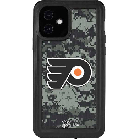 NHL Philadelphia Flyers Camo iPhone 12 Waterproof Case