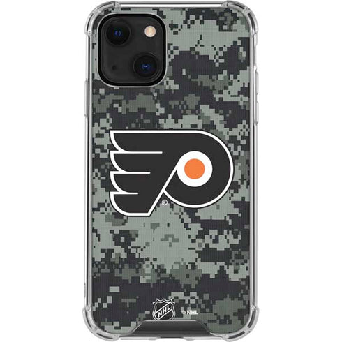 NHL Philadelphia Flyers Camo iPhone 13 Mini Clear Case