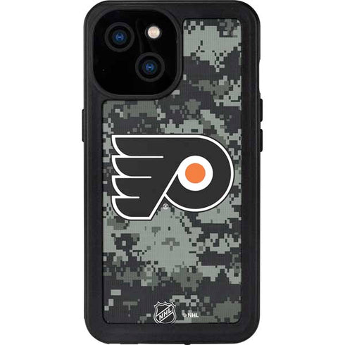 NHL Philadelphia Flyers Camo iPhone 13 Mini Waterproof Case