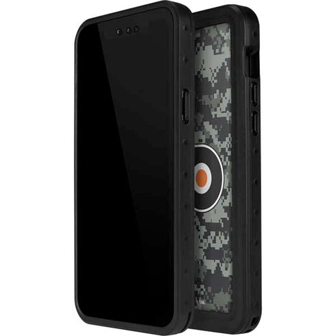 NHL Philadelphia Flyers Camo iPhone 13 Mini Waterproof Case
