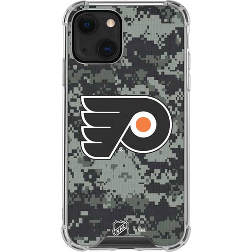 NHL Philadelphia Flyers Camo iPhone 14 Clear Case