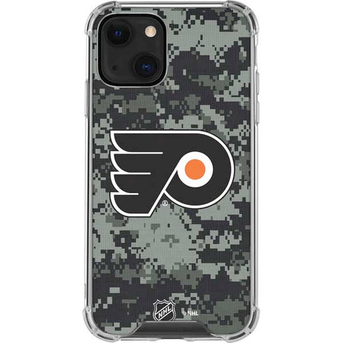 NHL Philadelphia Flyers Camo iPhone 14 Plus Clear Case
