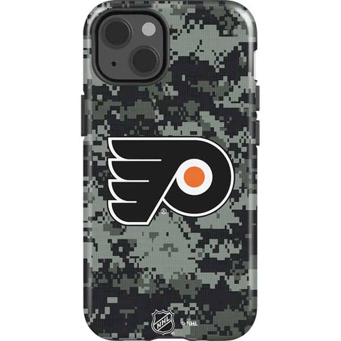 NHL Philadelphia Flyers Camo iPhone 15 Impact Case