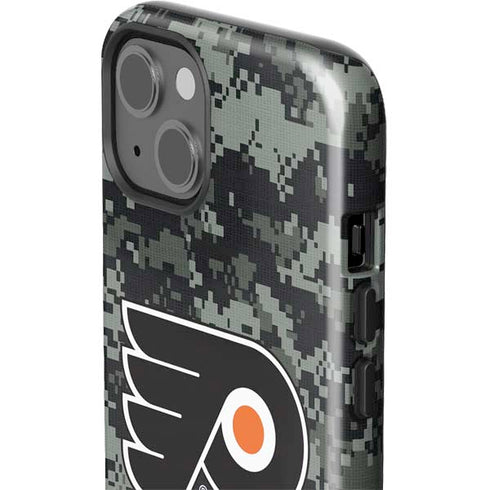 NHL Philadelphia Flyers Camo iPhone 15 Impact Case