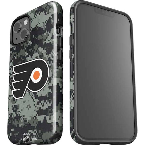 NHL Philadelphia Flyers Camo iPhone 15 Impact Case