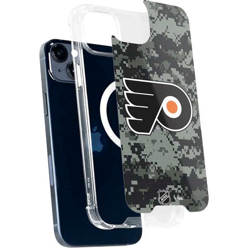NHL Philadelphia Flyers Camo iPhone 15 Plus MagSafe Case