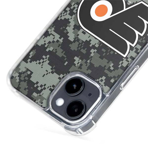 NHL Philadelphia Flyers Camo iPhone 15 Plus MagSafe Case