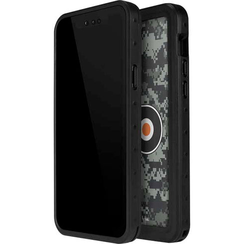 NHL Philadelphia Flyers Camo iPhone 14 Pro Max Waterproof Case