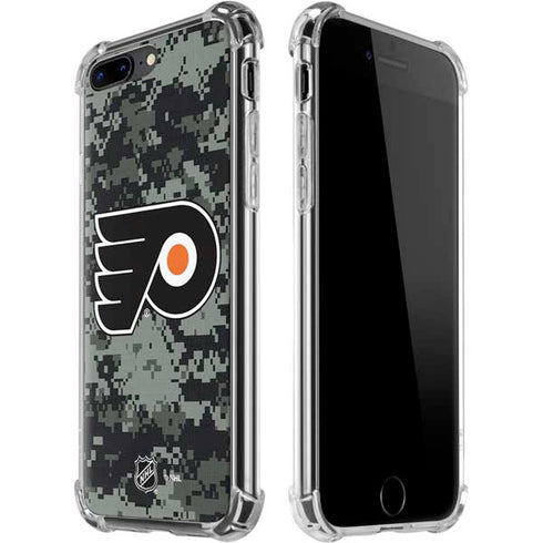NHL Philadelphia Flyers Camo iPhone 7/8 Plus Clear Case