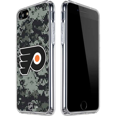 NHL Philadelphia Flyers Camo iPhone SE (2nd & 3rd Gen) Clear Case