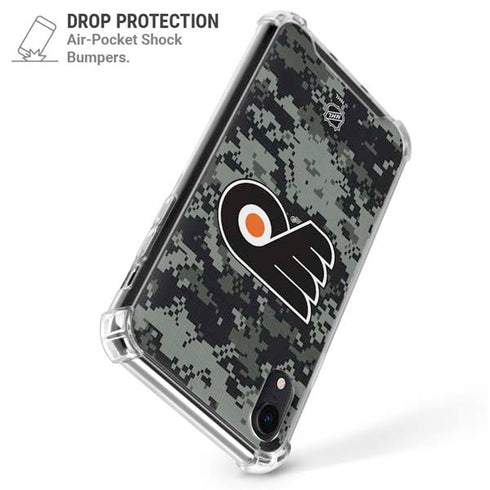 NHL Philadelphia Flyers Camo iPhone XR Clear Case