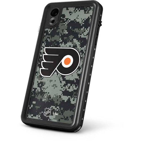 NHL Philadelphia Flyers Camo iPhone XR Waterproof Case
