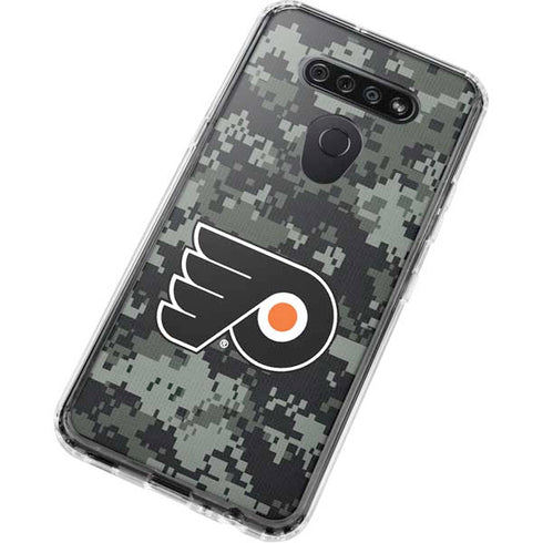 NHL Philadelphia Flyers Camo LG K51/Q51 Clear Case