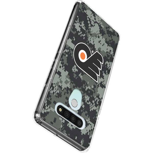 NHL Philadelphia Flyers Camo LG Stylo 6 Clear Case