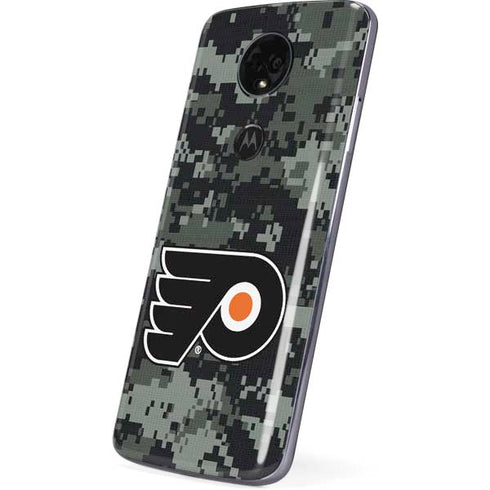 NHL Philadelphia Flyers Camo Moto E5 Plus Skin