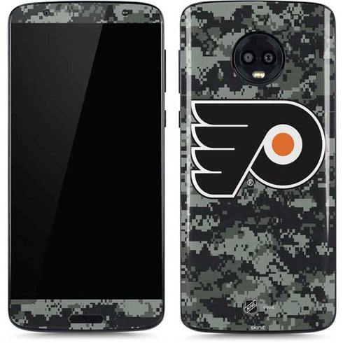 NHL Philadelphia Flyers Camo Moto G6 Skin