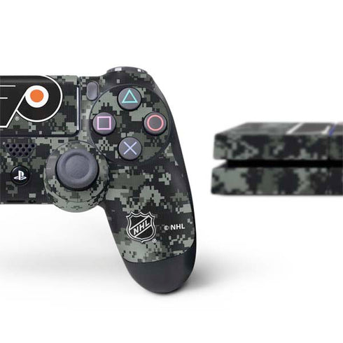 NHL Philadelphia Flyers Camo PS4 Console and Controller Bundle Skin