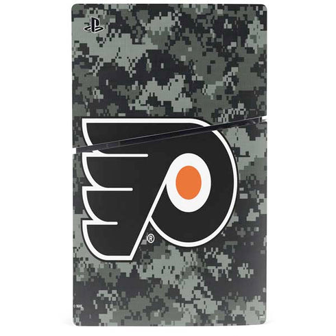 NHL Philadelphia Flyers Camo PS5 Slim Digital Edition Bundle Skin