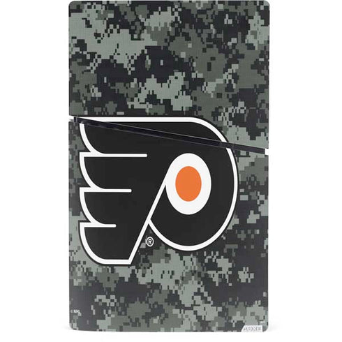 NHL Philadelphia Flyers Camo PS5 Slim Digital Edition Bundle Skin