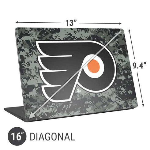 NHL Philadelphia Flyers Camo Universal Laptop 16in (13 x 9.4in) Skin