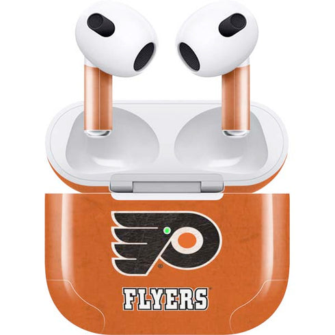 NHL Philadelphia Flyers Distressed Apple AirPods (3rd Gen 2021) Skin