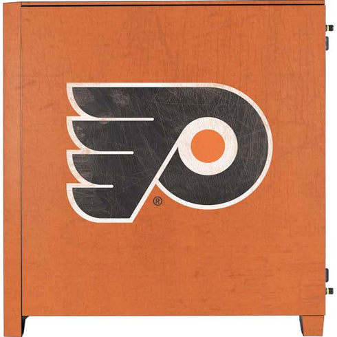 NHL Philadelphia Flyers Distressed Corsair 4000D Tempered Glass Mid-Tower ATX Case Skin