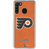 NHL Philadelphia Flyers Distressed Galaxy A21 Clear Case