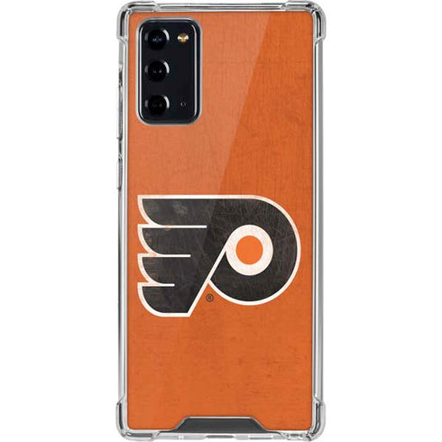 NHL Philadelphia Flyers Distressed Galaxy Note20 5G Clear Case