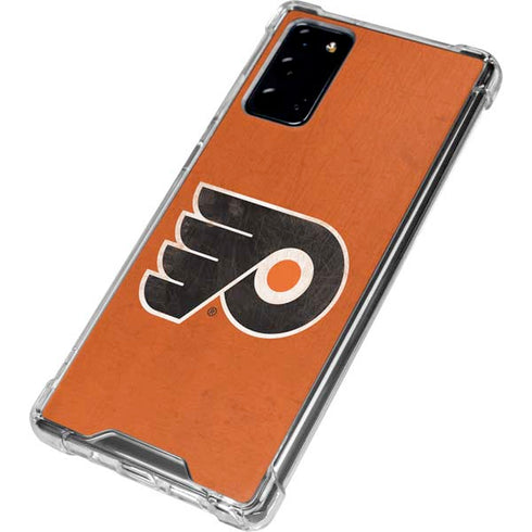 NHL Philadelphia Flyers Distressed Galaxy Note20 5G Clear Case