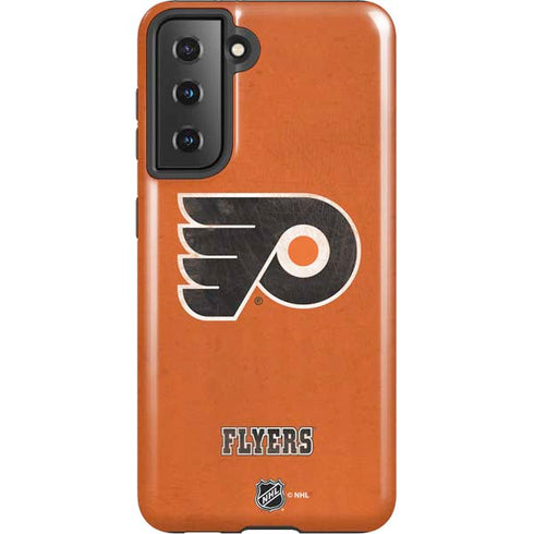 NHL Philadelphia Flyers Distressed Galaxy S21 5G Pro Case