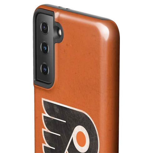 NHL Philadelphia Flyers Distressed Galaxy S21 FE Pro Case