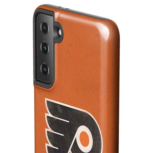 NHL Philadelphia Flyers Distressed Galaxy S21 Plus 5G Pro Case