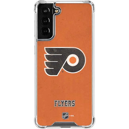 NHL Philadelphia Flyers Distressed Galaxy S22 Plus Clear Case