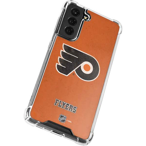 NHL Philadelphia Flyers Distressed Galaxy S22 Plus Clear Case