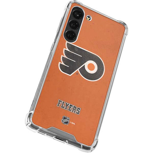 NHL Philadelphia Flyers Distressed Galaxy S23 Plus Clear Case