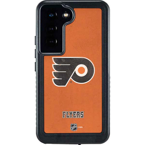 NHL Philadelphia Flyers Distressed Galaxy S23 Waterproof Case